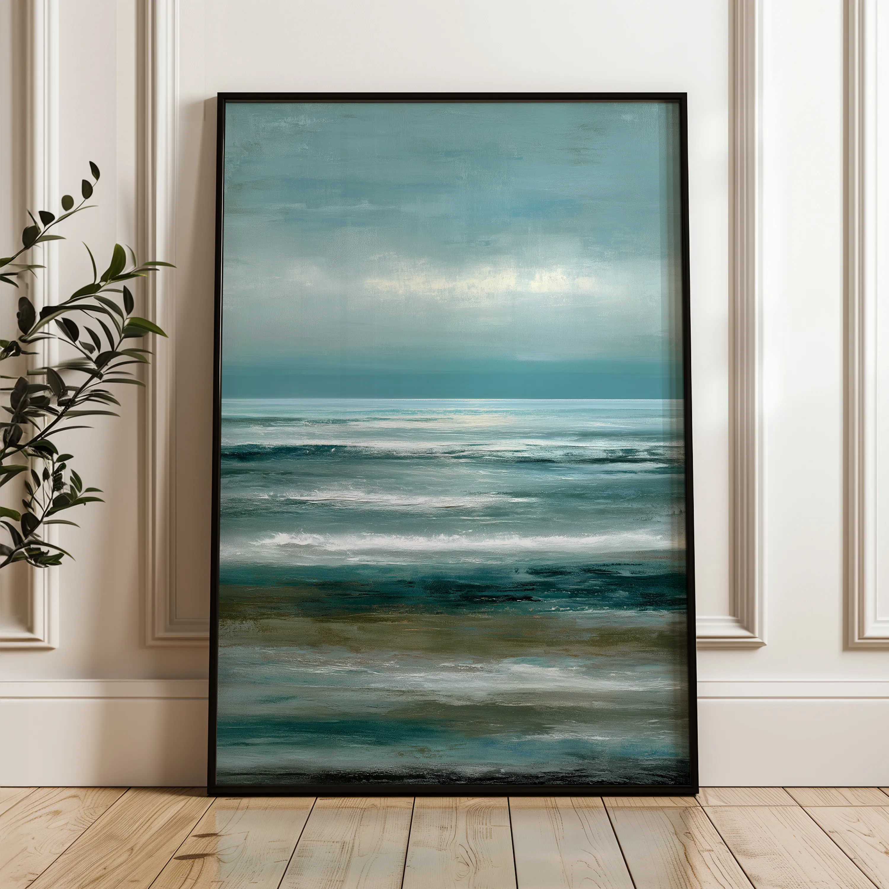 Abstract 2043 Canvas Art 18" x 24" / 45 x 60 cm / Black