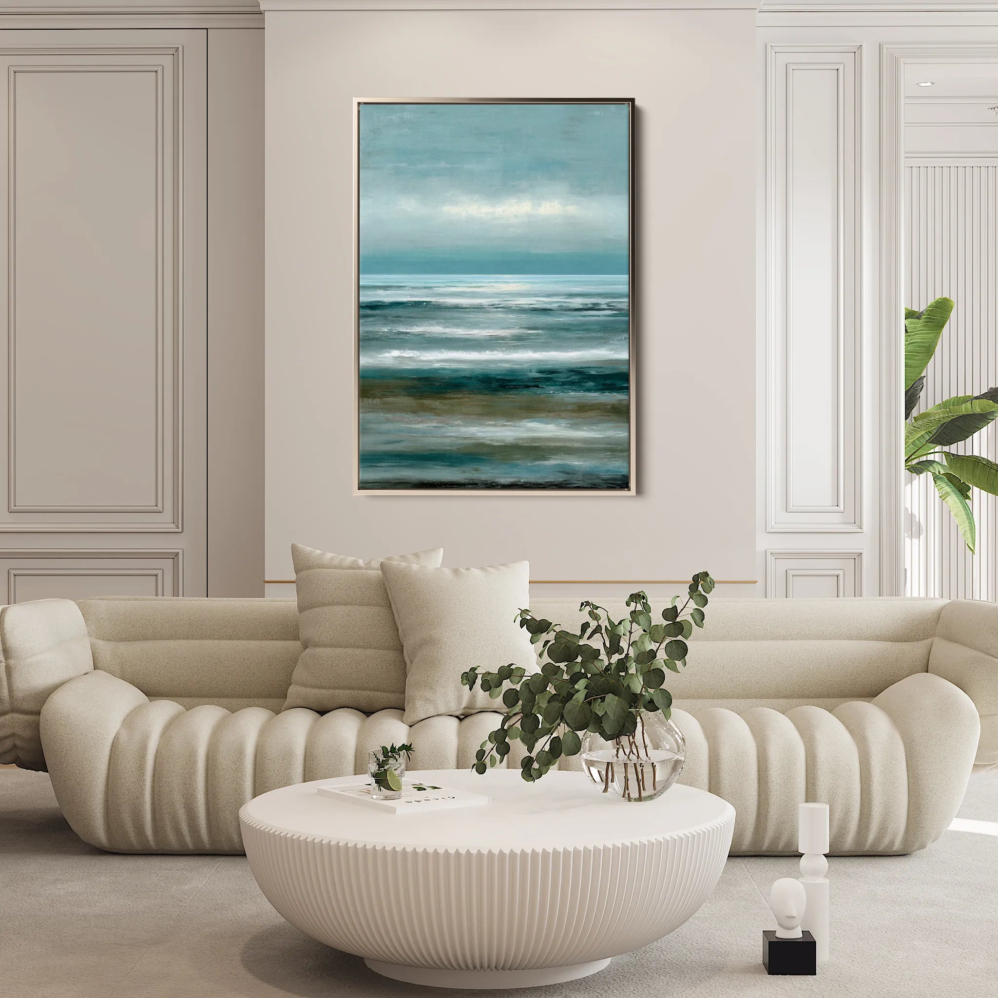 Abstract 2043 Canvas Art 18" x 24" / 45 x 60 cm / Black