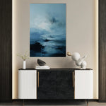 Abstract 2044 Canvas Art 18" x 24" / 45 x 60 cm / Black