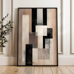 Abstract 2045 Canvas Art 18" x 24" / 45 x 60 cm / Black