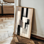 Abstract 2045 Canvas Art 18" x 24" / 45 x 60 cm / Black