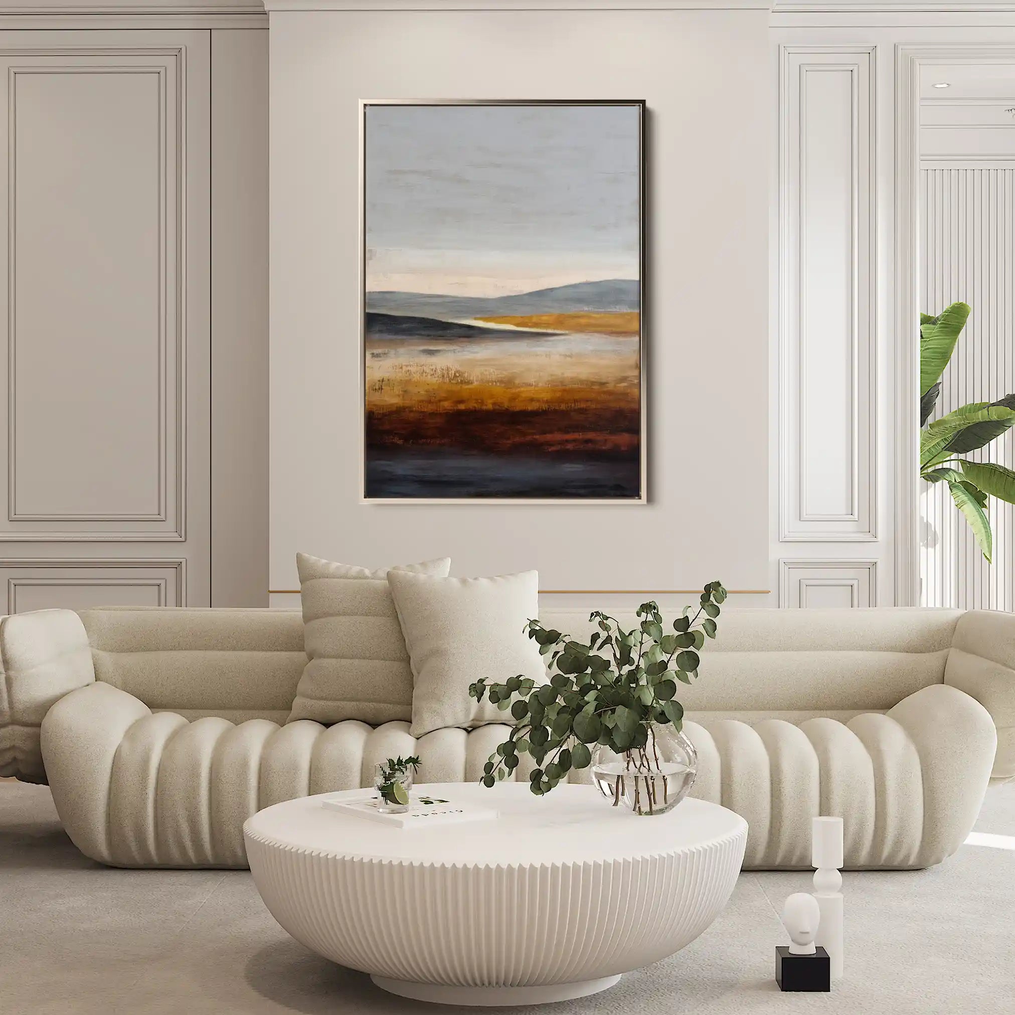 Abstract 2046 Canvas Art 18" x 24" / 45 x 60 cm / Black
