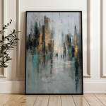 Abstract 2047 Canvas Art 18" x 24" / 45 x 60 cm / Black