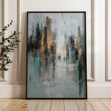 Abstract 2047 Canvas Art 18" x 24" / 45 x 60 cm / Black