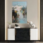 Abstract 2048 Canvas Art 18" x 24" / 45 x 60 cm / Black