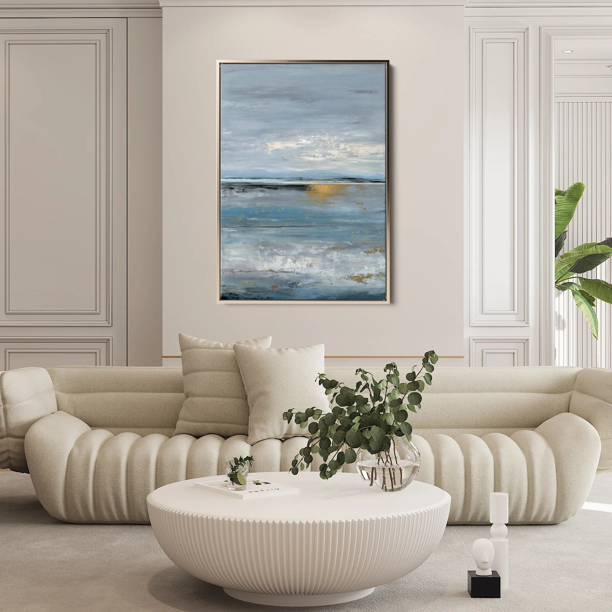 Abstract 2049 Canvas Art 18" x 24" / 45 x 60 cm / Black