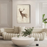 Animals 205 Canvas Art 18" x 24" / 45 x 60 cm / Black