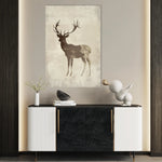 Animals 205 Canvas Art 18" x 24" / 45 x 60 cm / Black