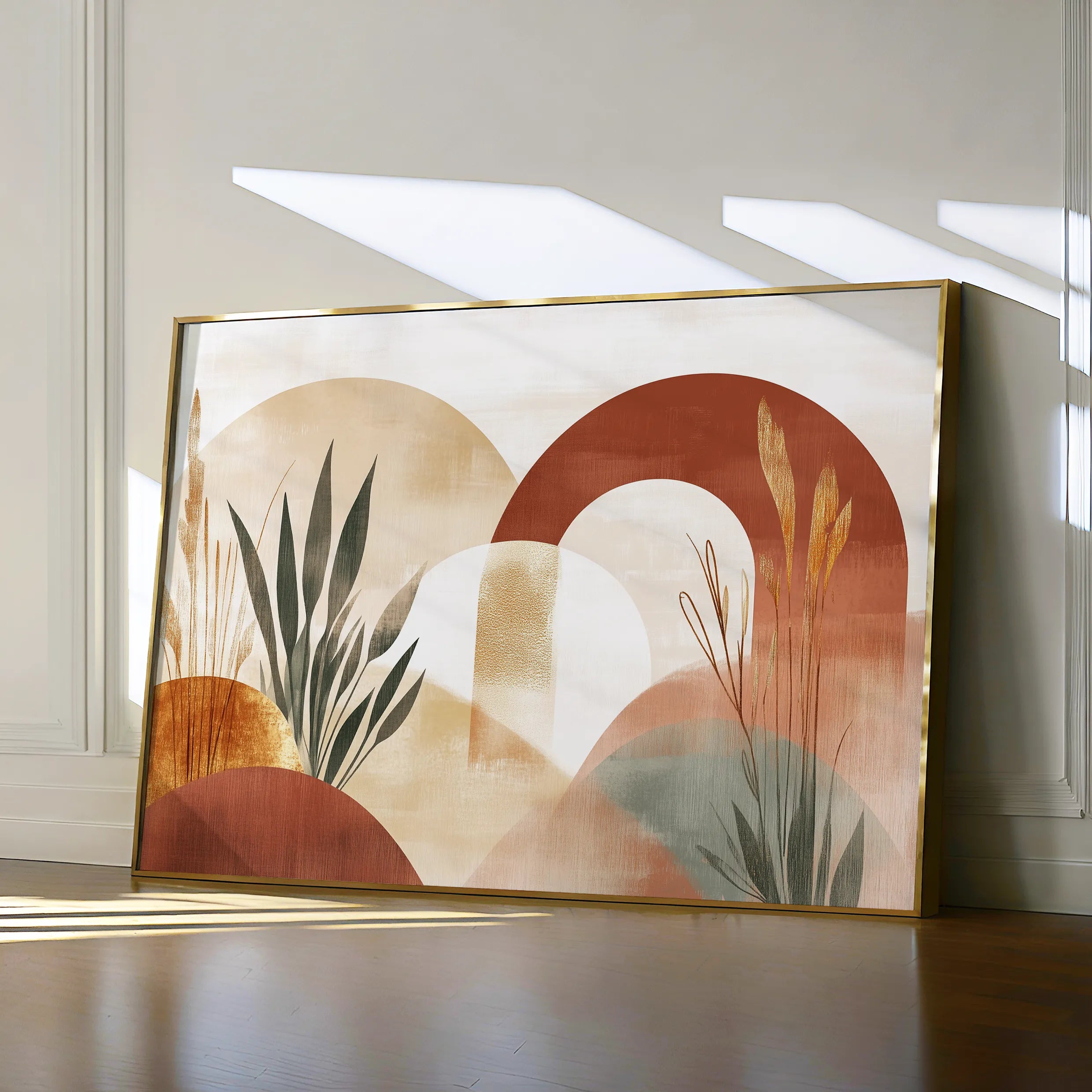 Boho 205 Canvas Art 18" x 24" / 45 x 60 cm / Black