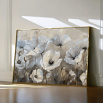 Floral 205 Canvas Art 60 x 40 cm / Black