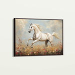 Horses 205 Canvas Art 18" x 24" / 45 x 60 cm / Black