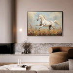 Horses 205 Canvas Art 60 x 40 cm / Black
