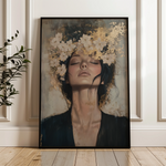 Portrait 205 Canvas Art 18" x 24" / 45 x 60 cm / Black