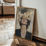 Portrait 205 Canvas Art 18" x 24" / 45 x 60 cm / Black