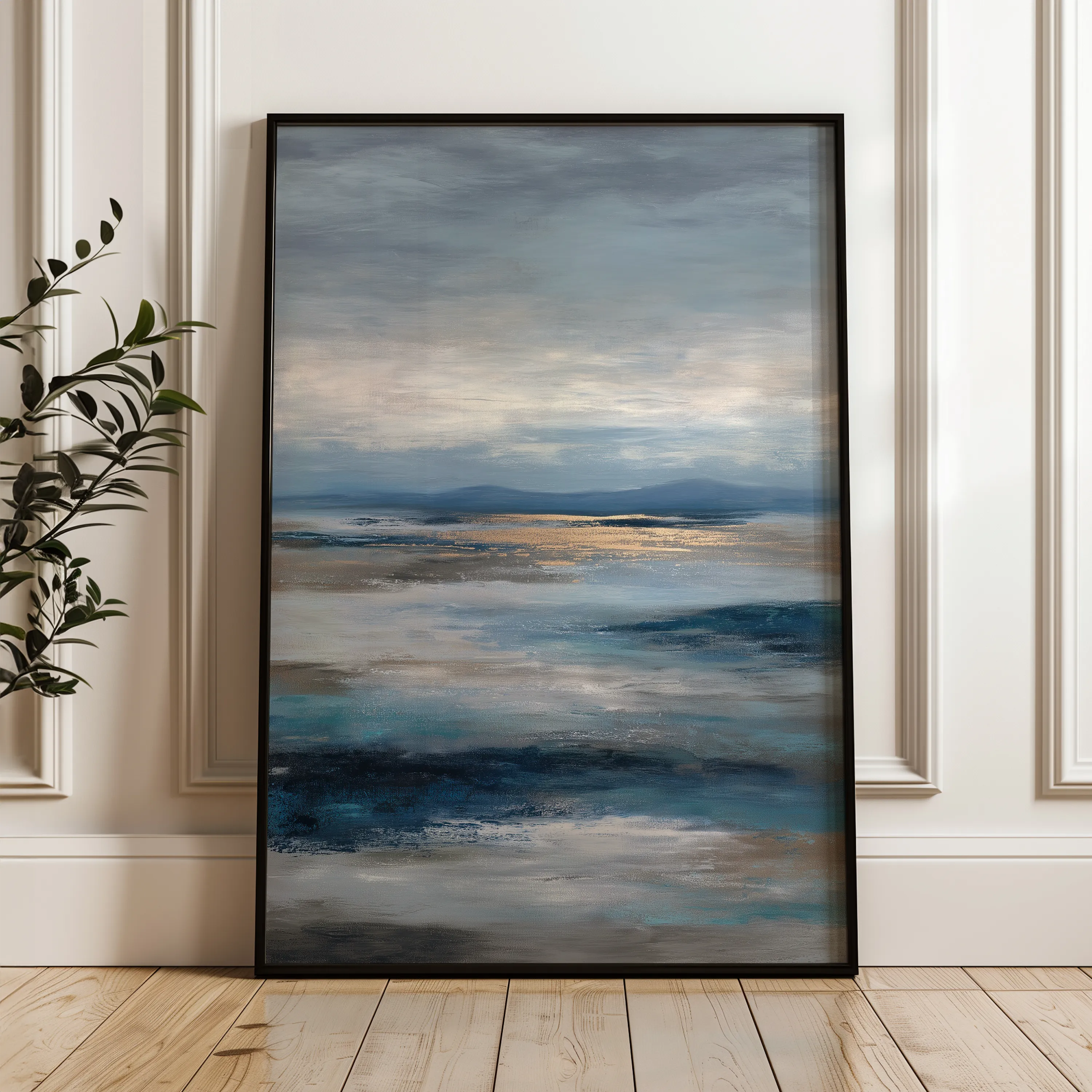 Abstract 2050 Canvas Art 18" x 24" / 45 x 60 cm / Black