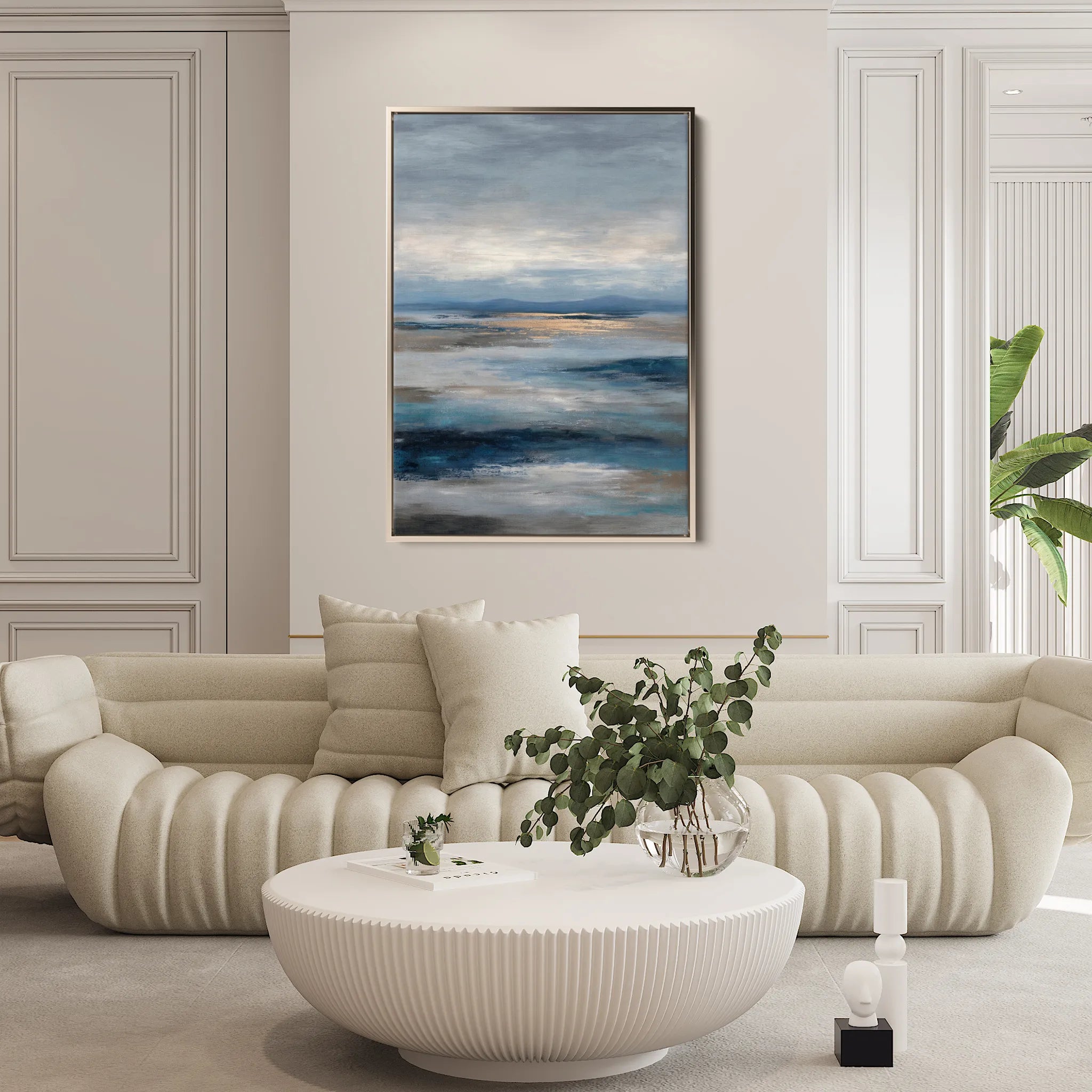 Abstract 2050 Canvas Art 18" x 24" / 45 x 60 cm / Black