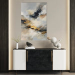 Abstract 2054 Canvas Art 18" x 24" / 45 x 60 cm / Black