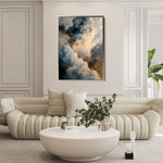 Abstract 2056 Canvas Art 18" x 24" / 45 x 60 cm / Black