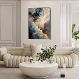 Abstract 2056 Canvas Art 18" x 24" / 45 x 60 cm / Black