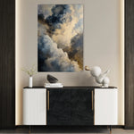 Abstract 2056 Canvas Art 18" x 24" / 45 x 60 cm / Black