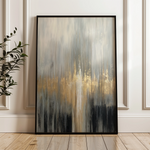 Abstract 2058 Canvas Art 18" x 24" / 45 x 60 cm / Black
