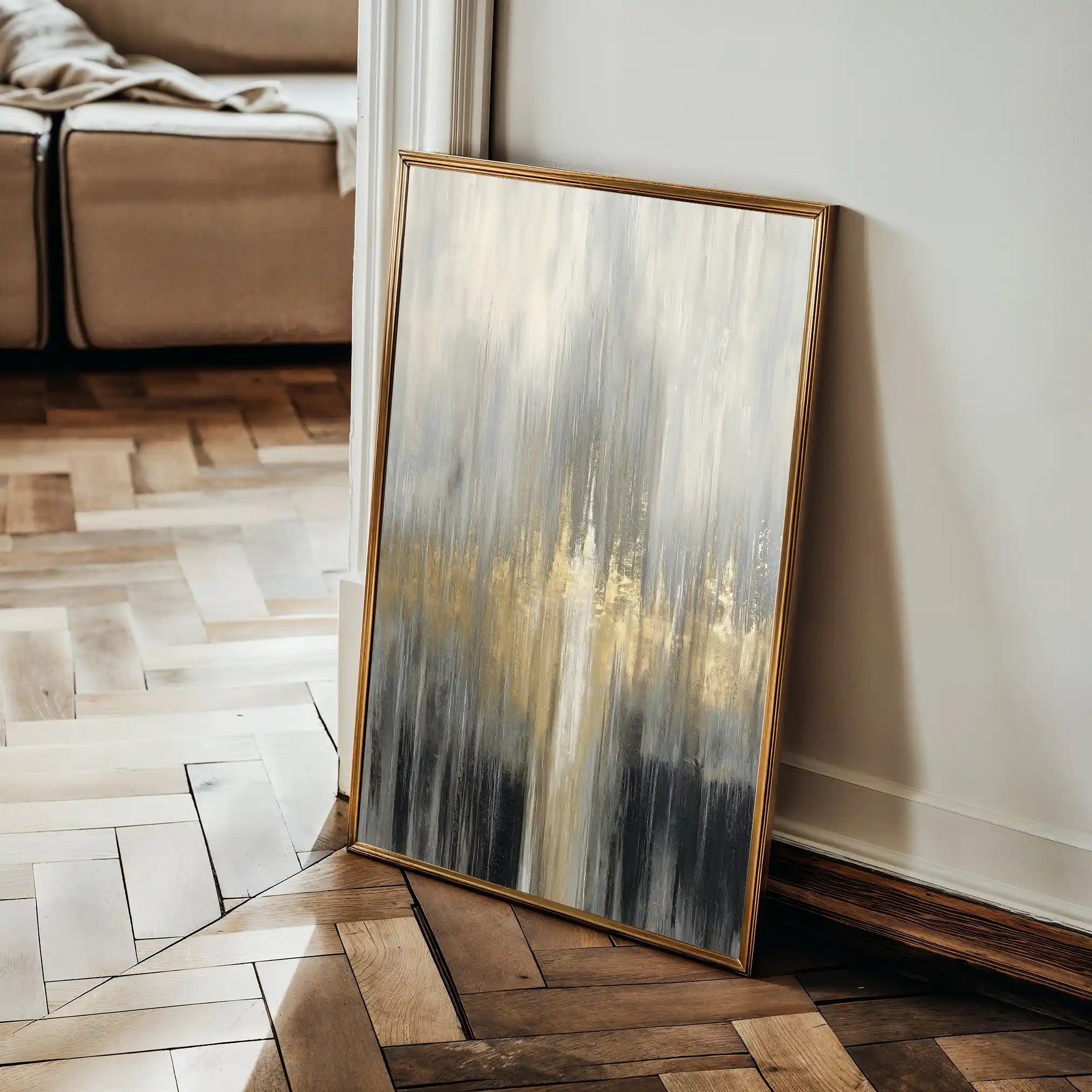 Abstract 2058 Canvas Art 60 x 40 cm / Black