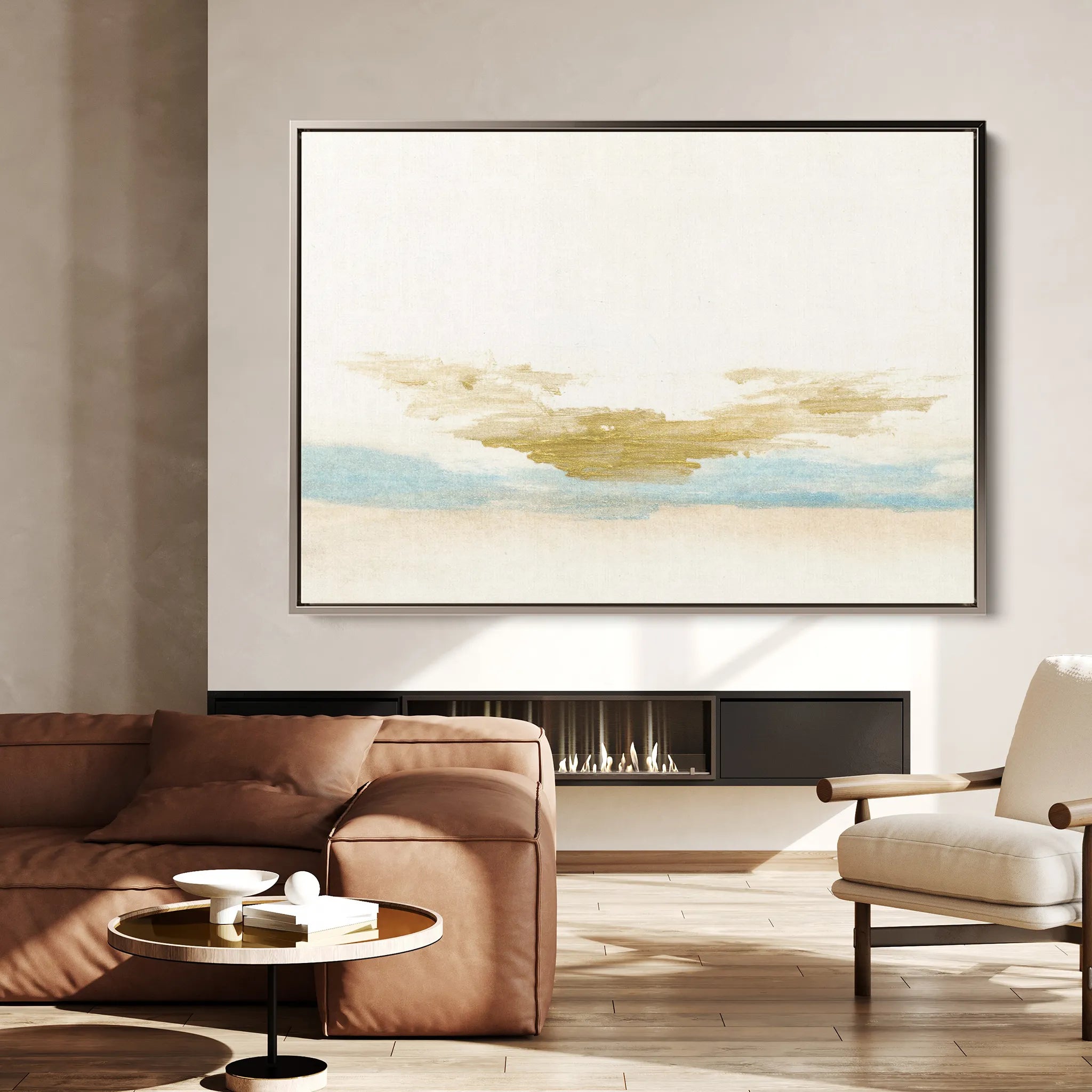 Abstract 206 Canvas Art 18" x 24" / 45 x 60 cm / Black
