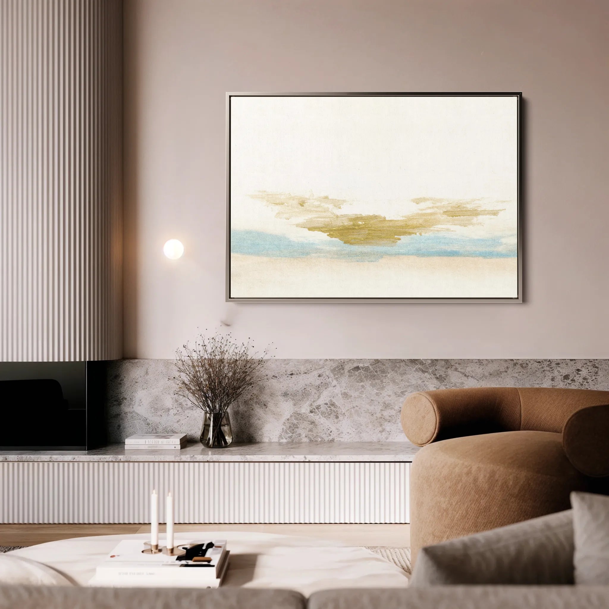 Abstract 206 Canvas Art 18" x 24" / 45 x 60 cm / Black