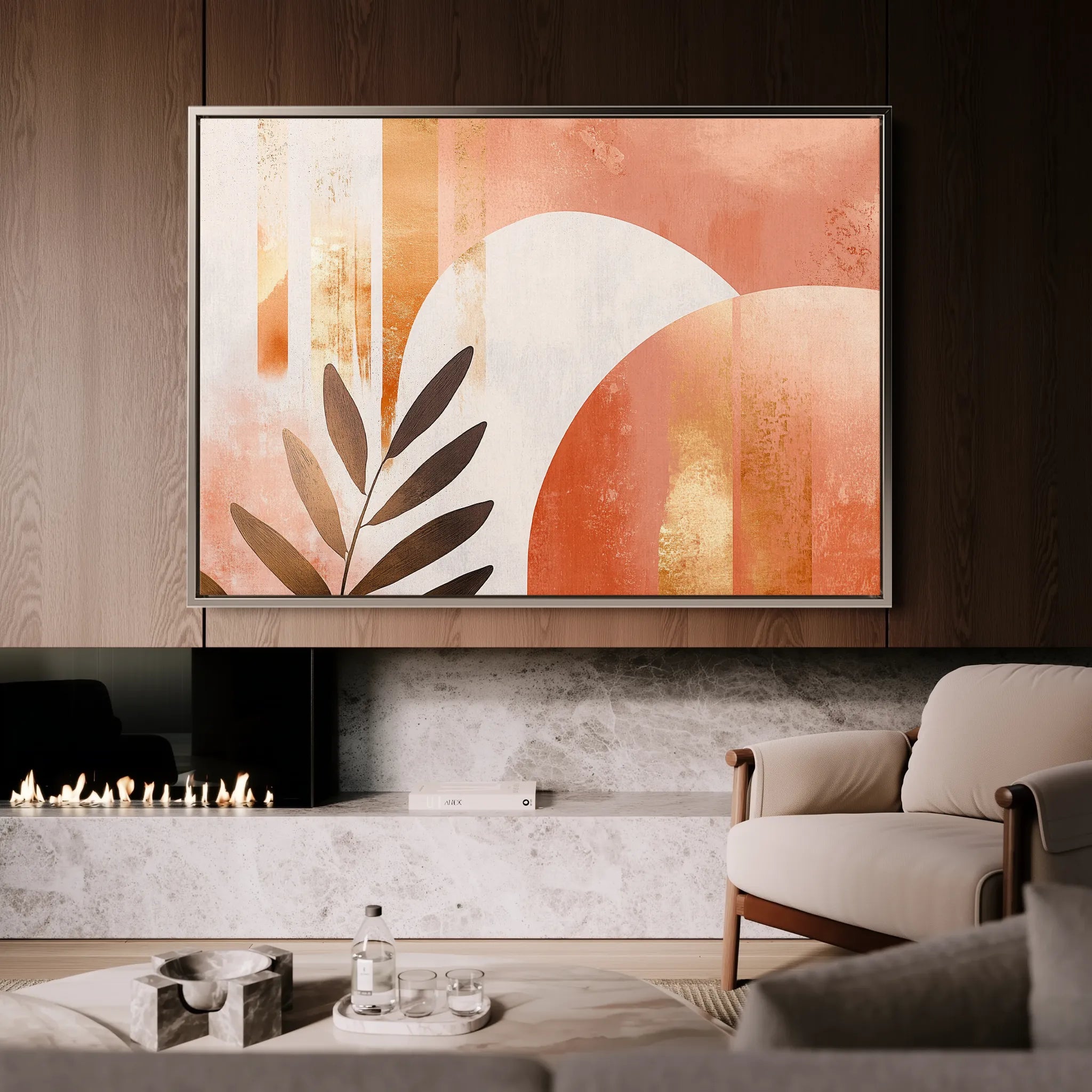 Boho 206 Canvas Art 18" x 24" / 45 x 60 cm / Black