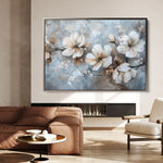 Floral 206 Canvas Art 60 x 40 cm / Black