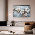Floral 206 Canvas Art 60 x 40 cm / Black
