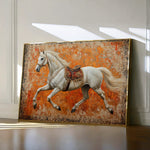 Horses 206 Canvas Art 18" x 24" / 45 x 60 cm / Black