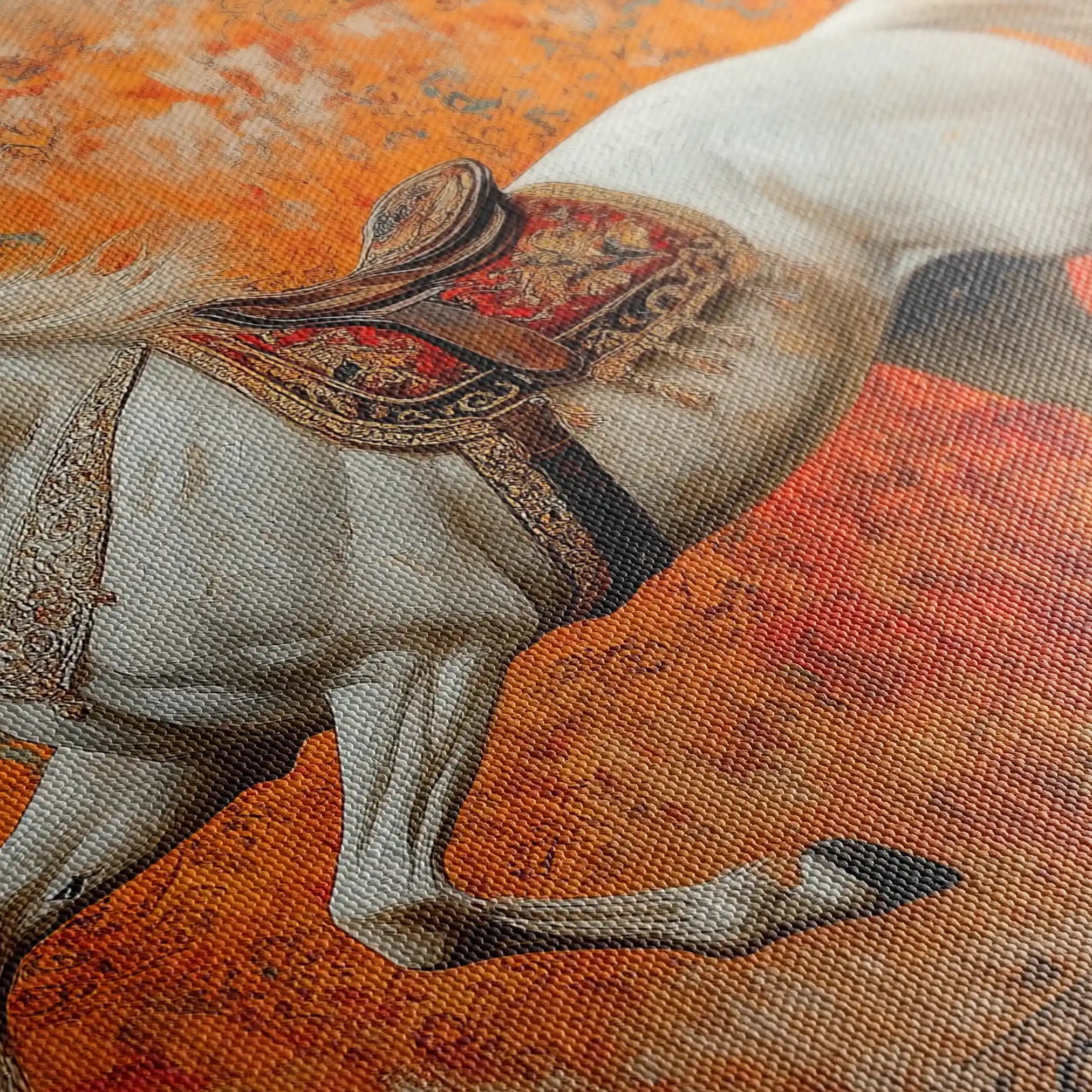 Horses 206 Canvas Art 60 x 40 cm / Black