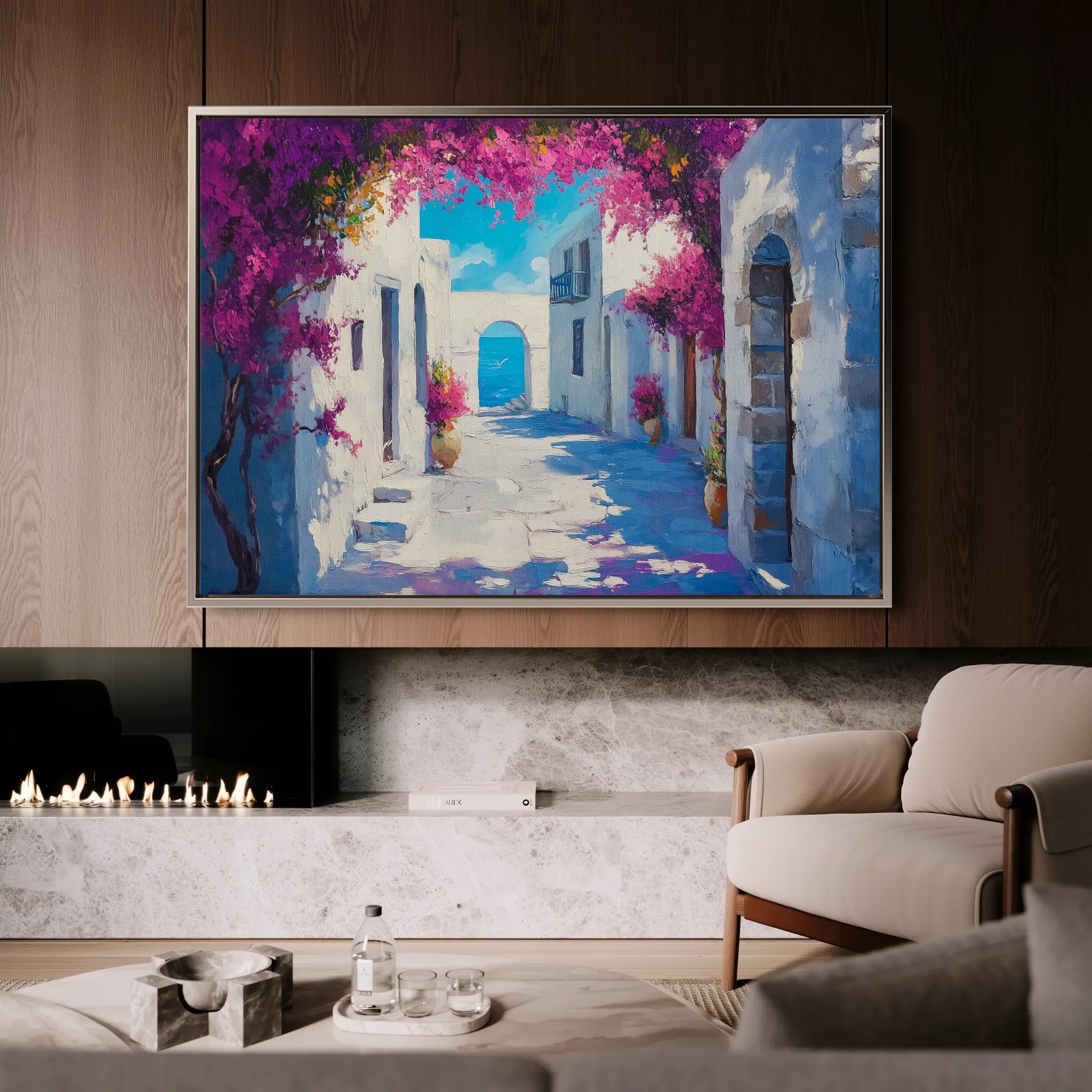 Landscape 206 Canvas Art 18" x 24" / 45 x 60 cm / Black