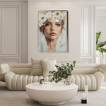 Portrait 206 Canvas Art 18" x 24" / 45 x 60 cm / Black