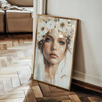 Portrait 206 Canvas Art 18" x 24" / 45 x 60 cm / Black
