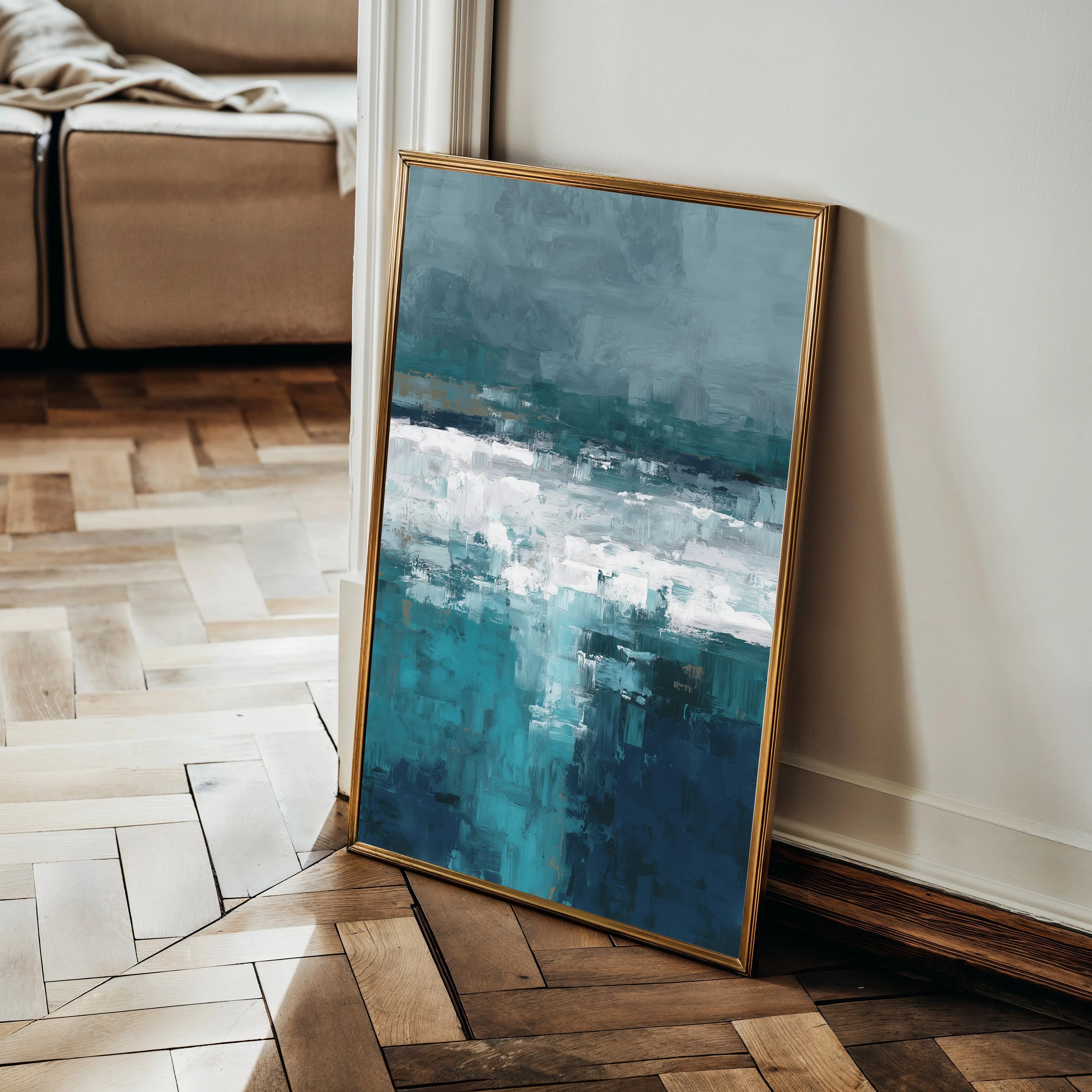Abstract 2062 Canvas Art 18" x 24" / 45 x 60 cm / Black