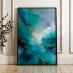 Abstract 2065 Canvas Art 18" x 24" / 45 x 60 cm / Black