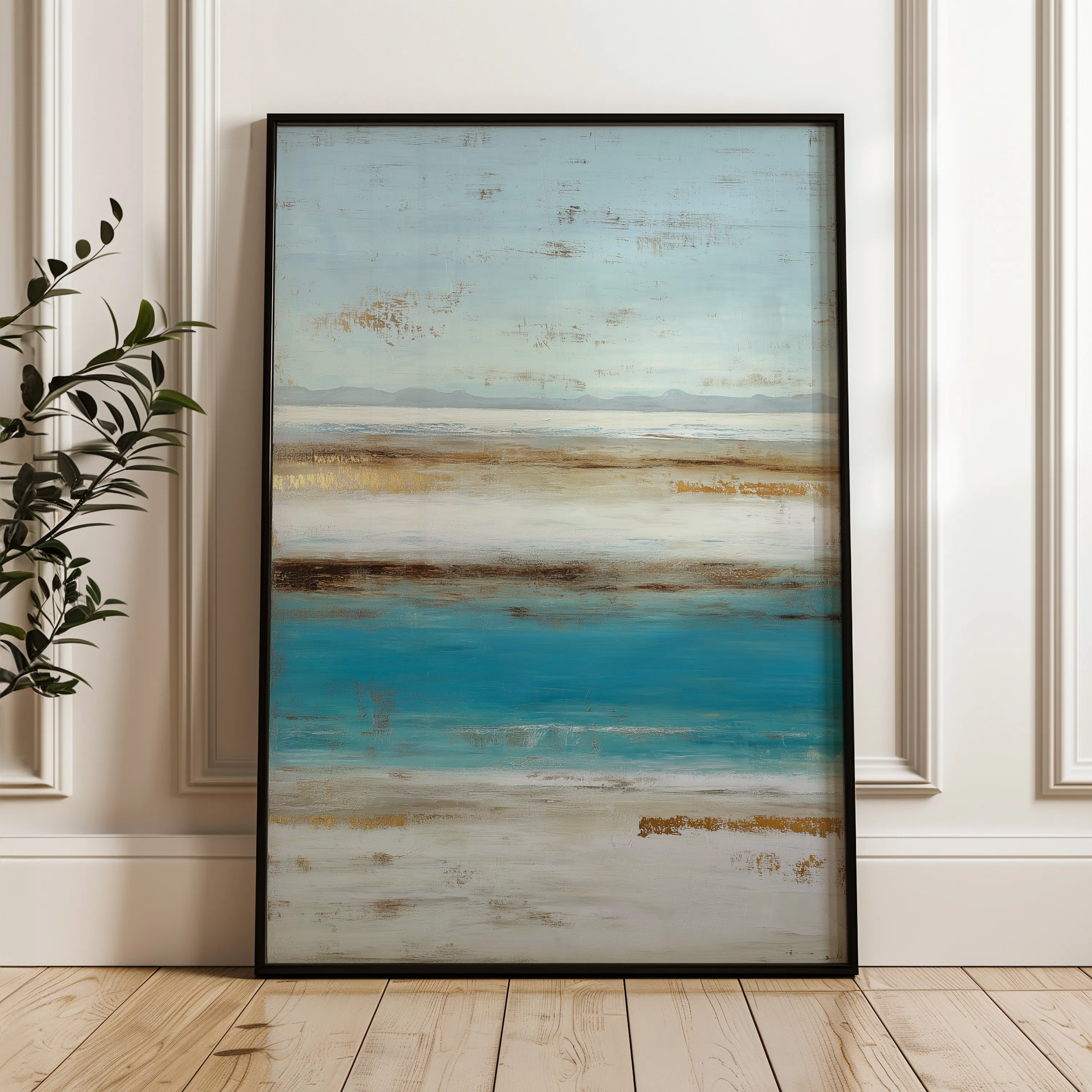 Abstract 2067 Canvas Art 18" x 24" / 45 x 60 cm / Black