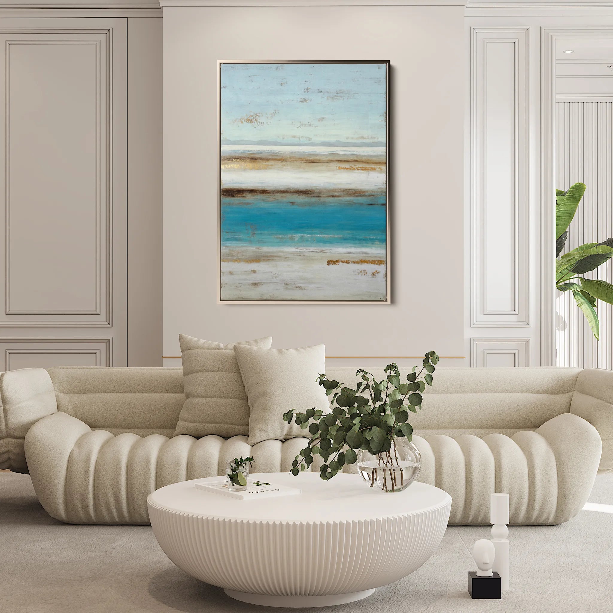 Abstract 2067 Canvas Art 18" x 24" / 45 x 60 cm / Black