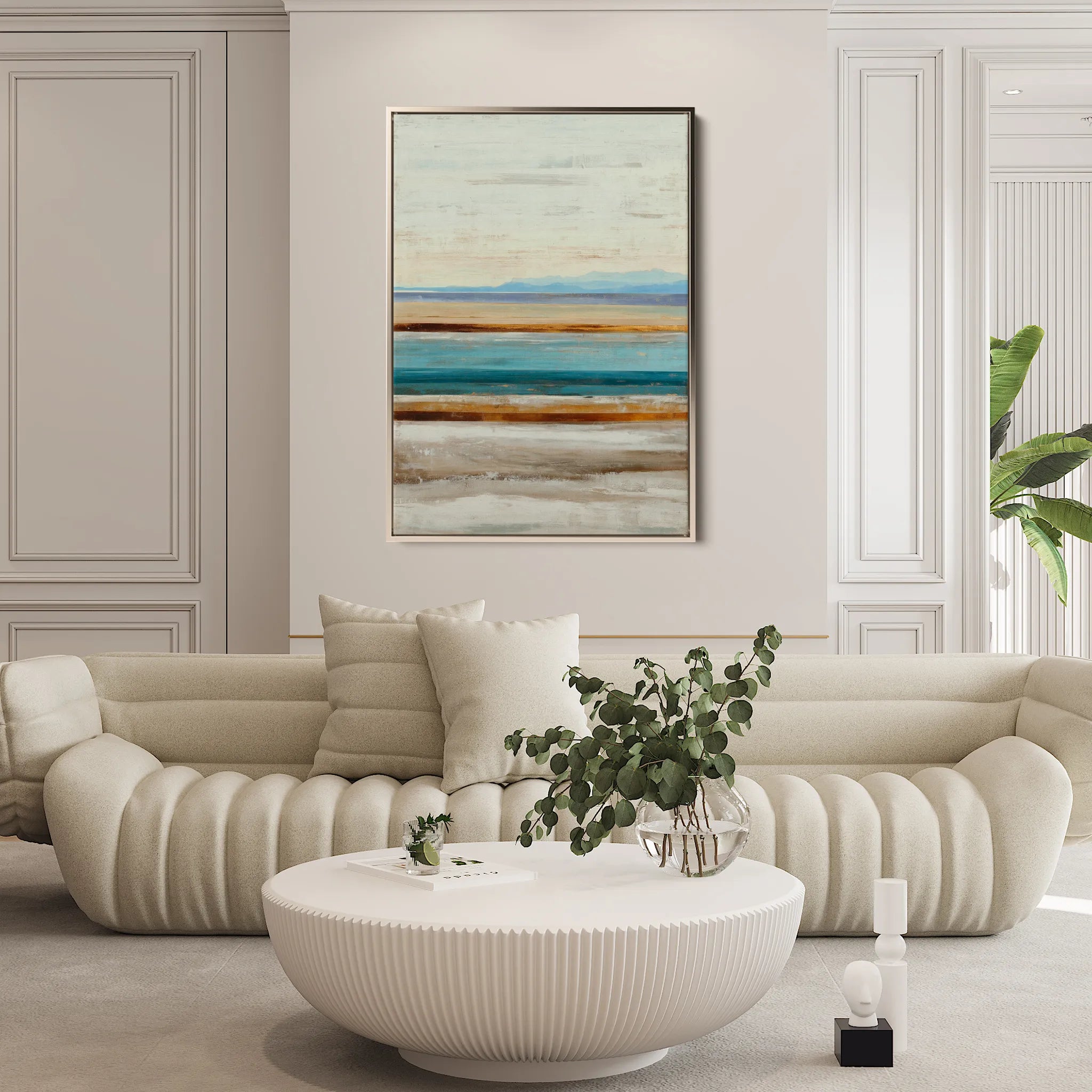 Abstract 2068 Canvas Art 18" x 24" / 45 x 60 cm / Black