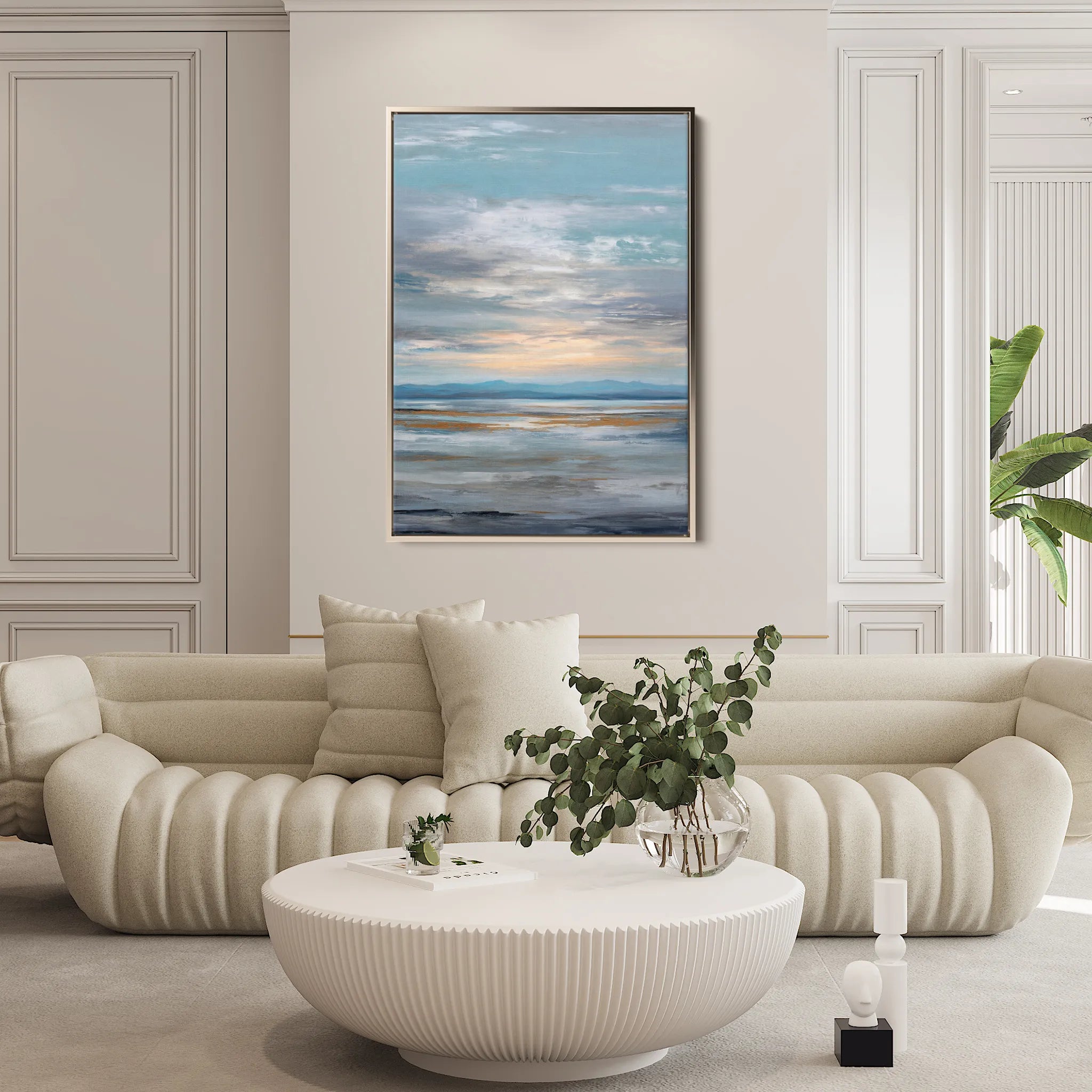 Abstract 2069 Canvas Art 18" x 24" / 45 x 60 cm / Black