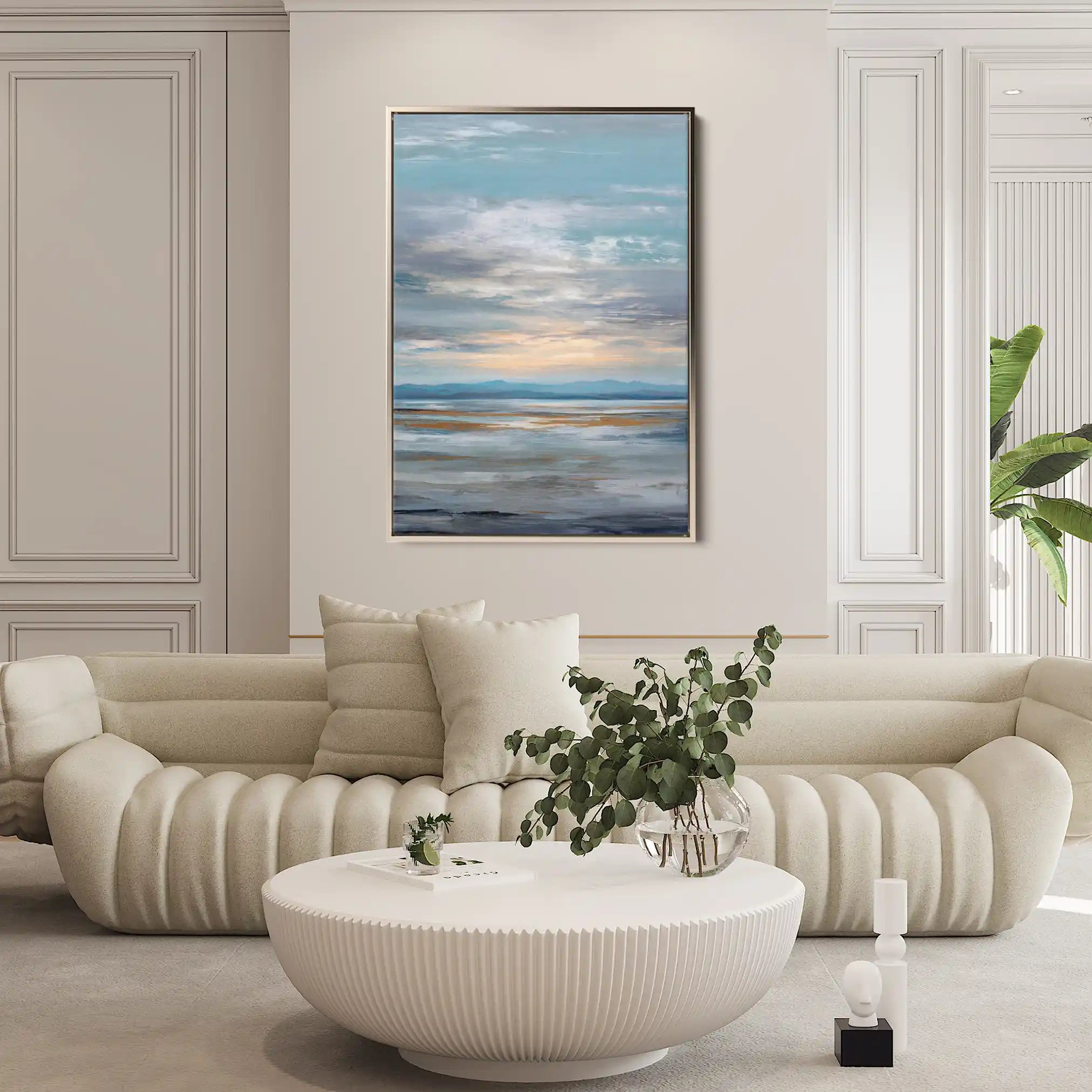 Abstract 2069 Canvas Art 60 x 40 cm / Black