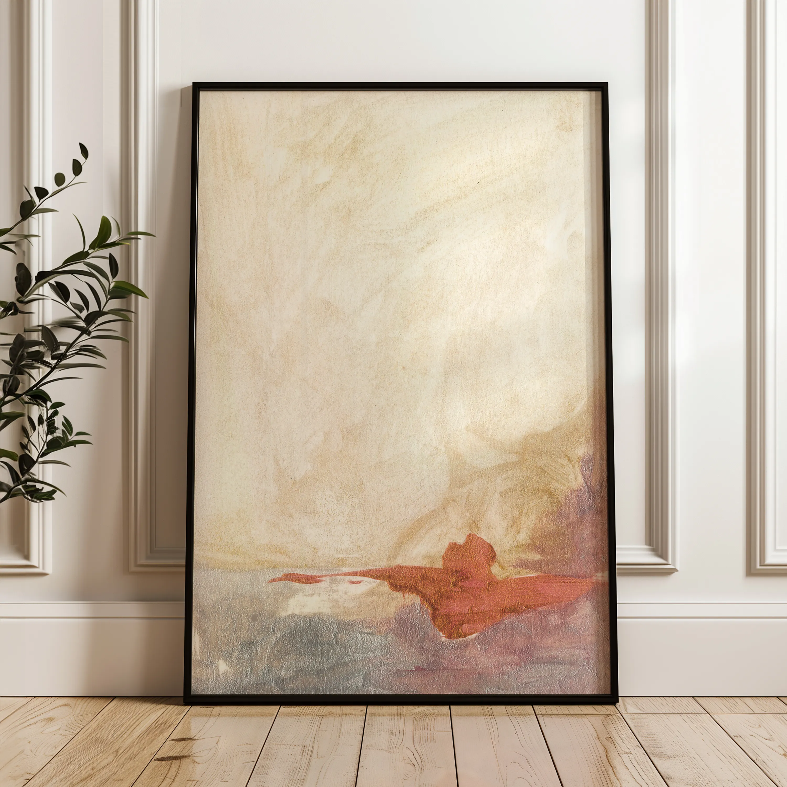 Abstract 207 Canvas Art 18" x 24" / 45 x 60 cm / Black