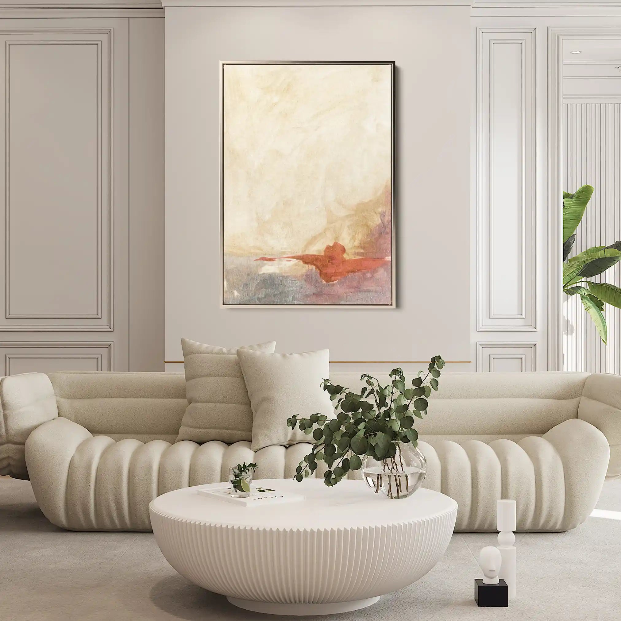 Abstract 207 Canvas Art 18" x 24" / 45 x 60 cm / Black