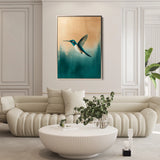 Animals 207 Canvas Art 18" x 24" / 45 x 60 cm / Black