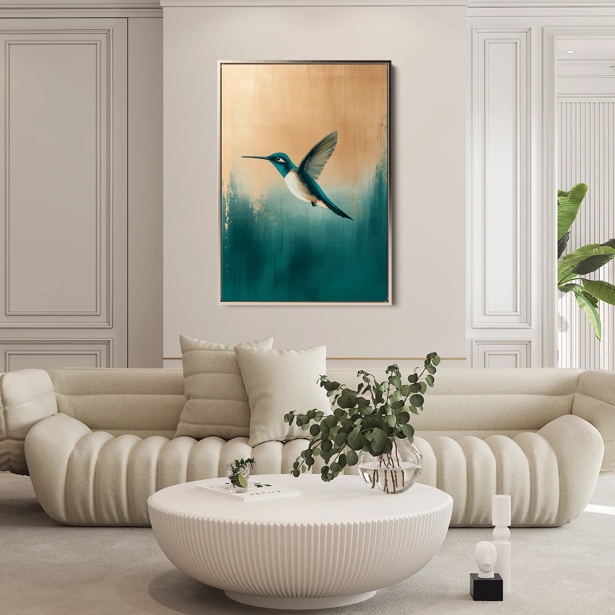 Animals 207 Canvas Art 18" x 24" / 45 x 60 cm / Black