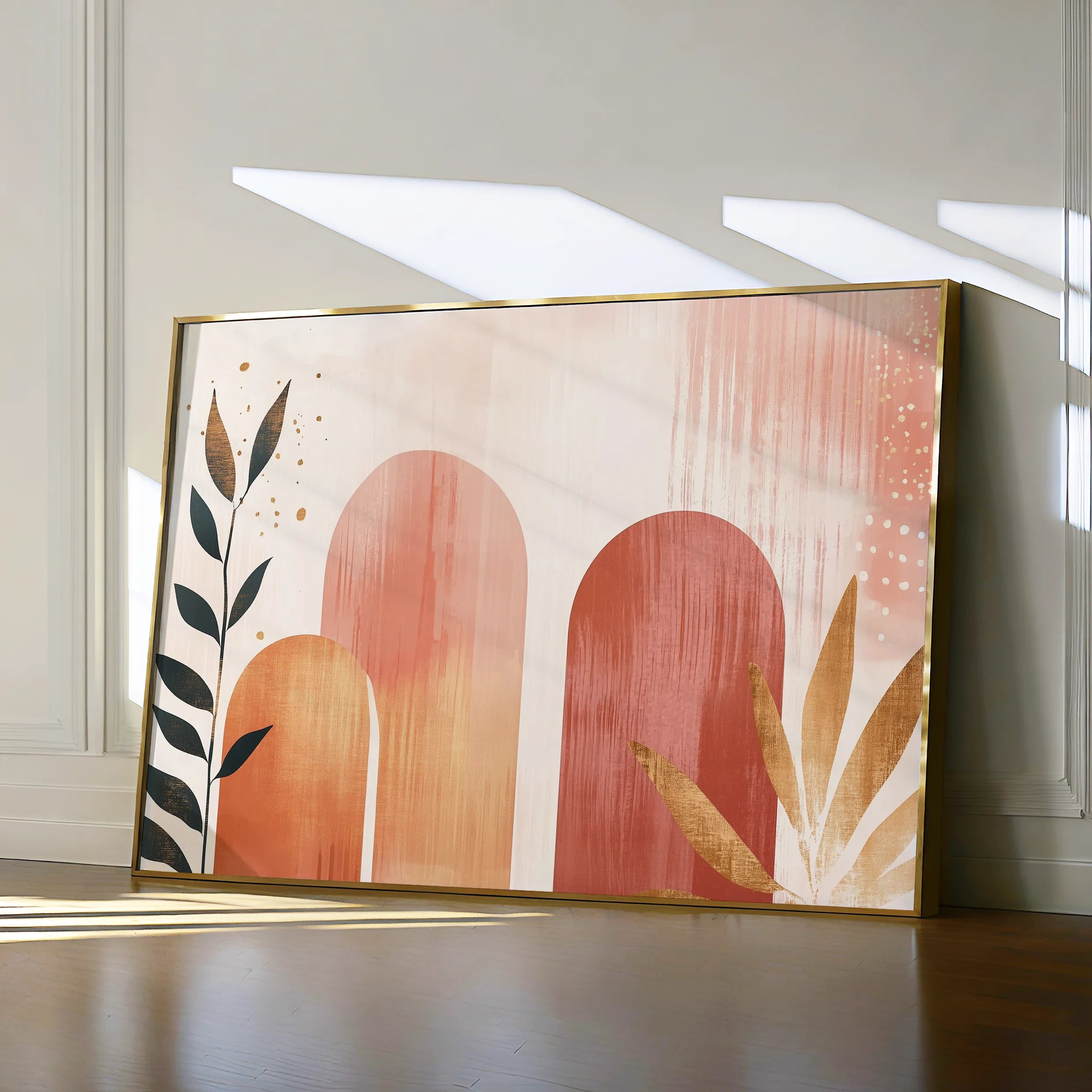 Boho 207 Canvas Art 18" x 24" / 45 x 60 cm / Black