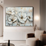 Floral 207 Canvas Art 60 x 40 cm / Black