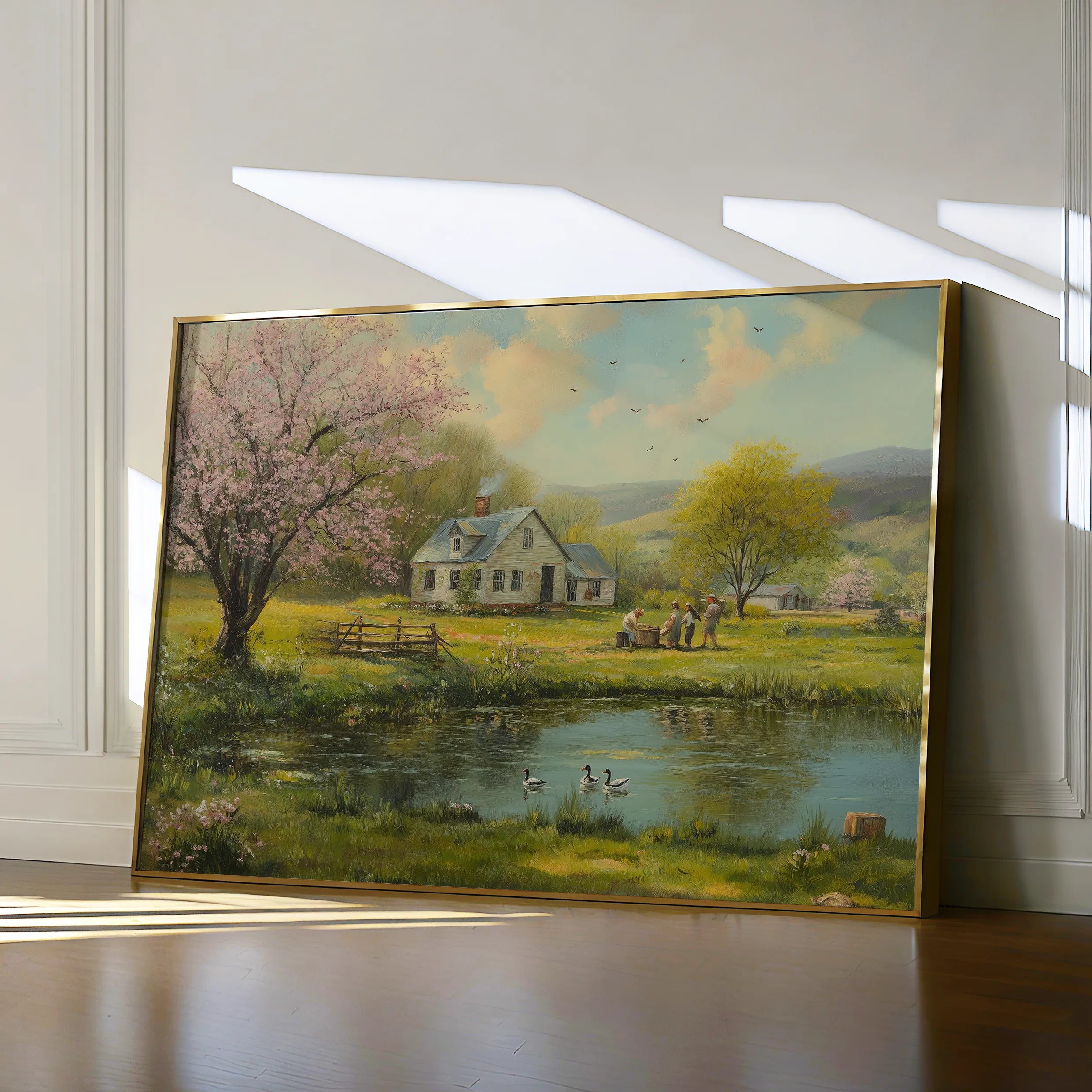 Landscape 207 Canvas Art 18" x 24" / 45 x 60 cm / Black